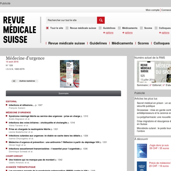 Revue médicale suisse - revmed