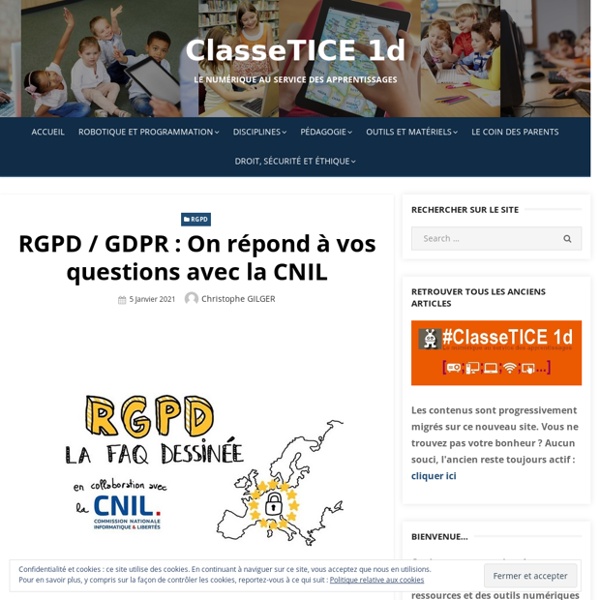 RGPD / GDPR : On répond à vos questions avec la CNIL