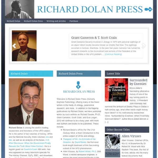 Keyhole Publishing Co., Featuring the Work of Richard M. Dolan
