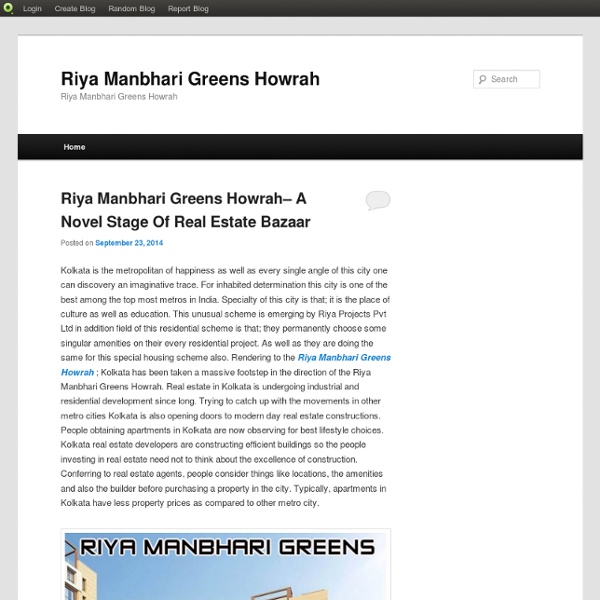 Riya Projects Pvt Ltd Riya Manbhari Greens