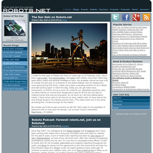 Robots.net - Robot news and Robotics Info
