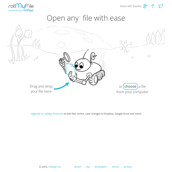 RollMyFile – open .doc, .xls, .zip, .pdf or any other file in one click