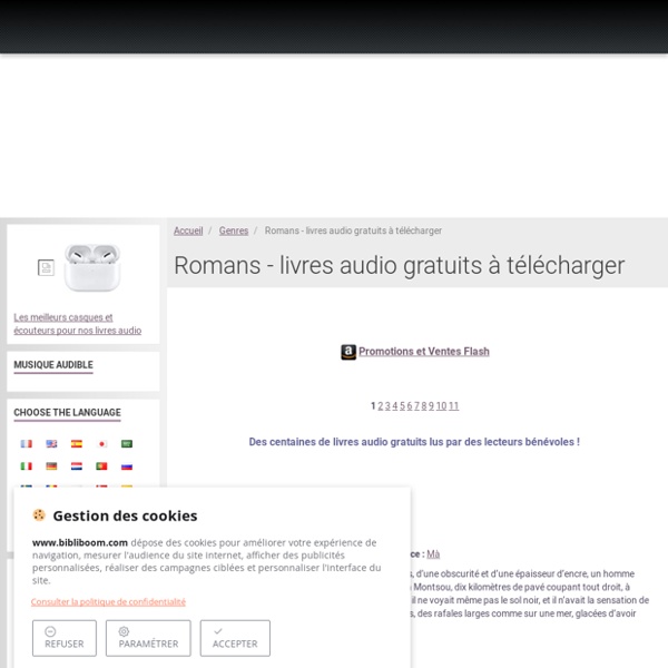 Romans livres audio gratuits à télécharger Pearltrees