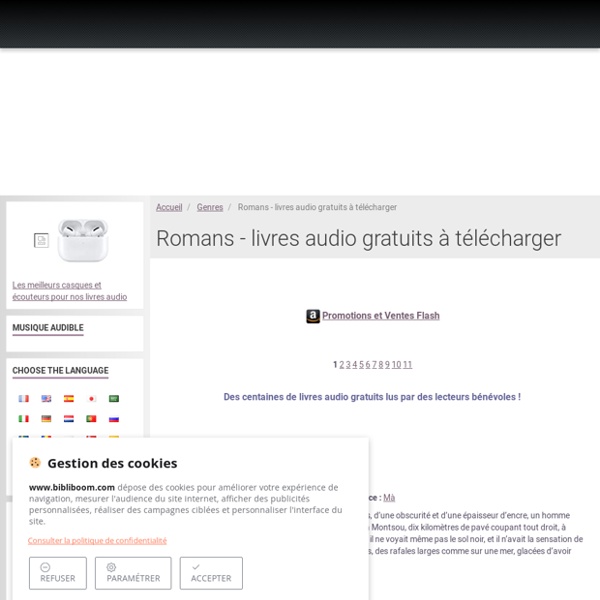 Romans - livres audio gratuits à télécharger