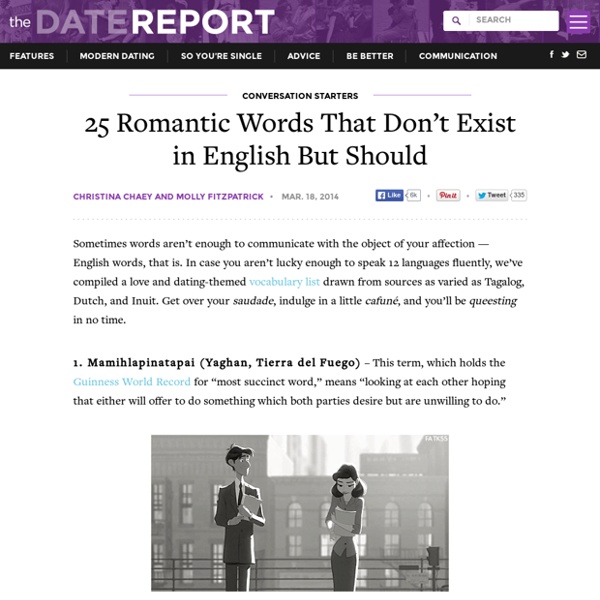25 Romantic Words That Don’t Exist in English But Should