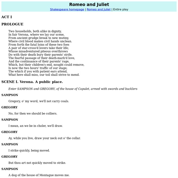 summary of the book romiette and julio