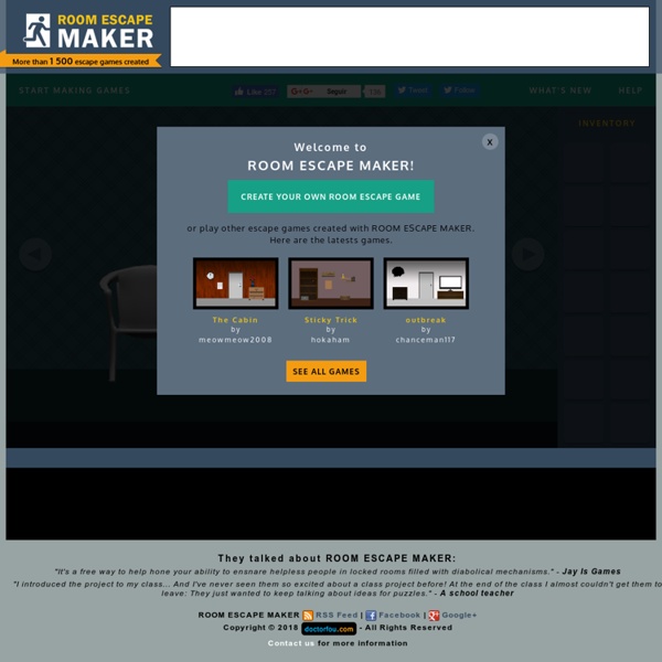 Room Escape Maker - Create Escape The Room Games For Free