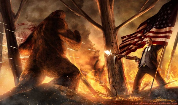 Teddy-Roosevelt-Shooting-Bigfoot.jpg (JPEG-bilde, 1107x653 punkter)