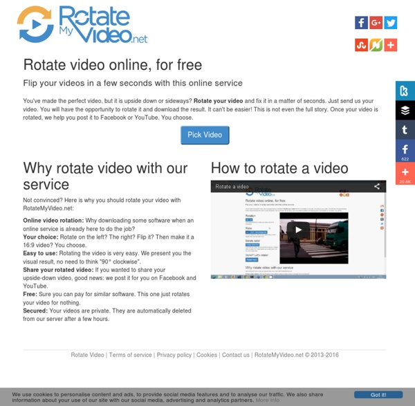 Rotate Video online, for free