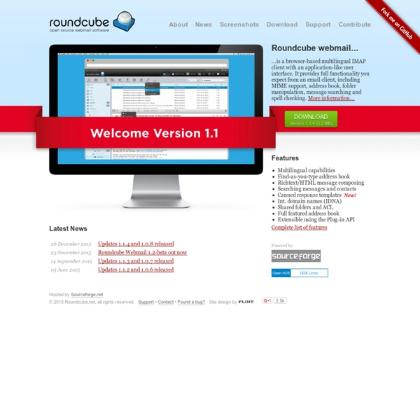 Roundcube - open source webmail software