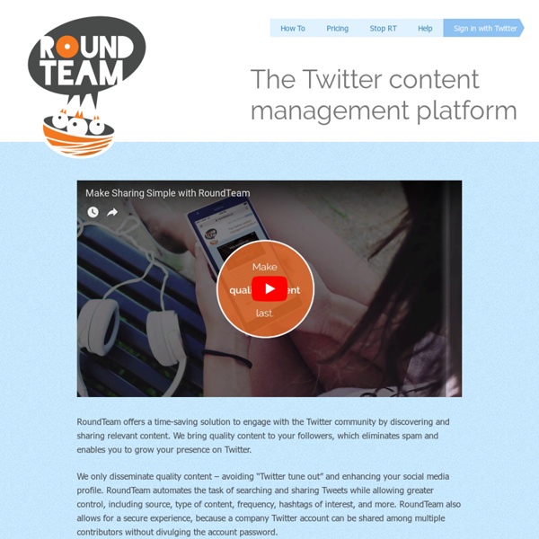 The Twitter content management platform