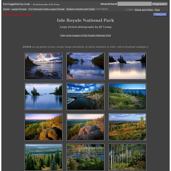 Isle Royale National Park - Large format photography - US National Parks Large Format stock photos