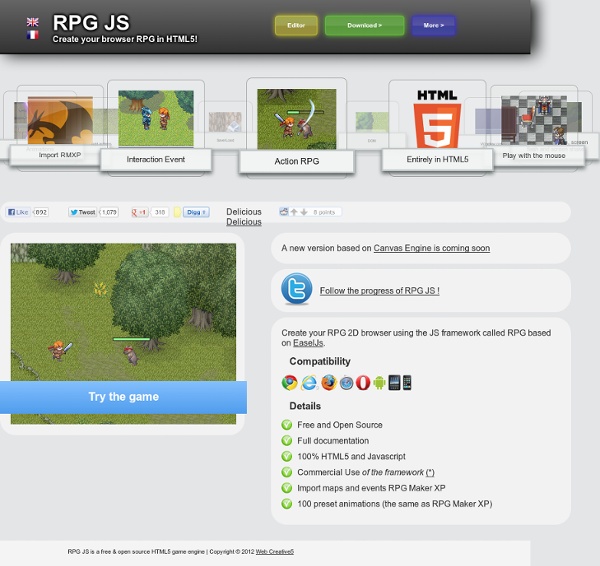 RPG JS: Your online RPG on your browser
