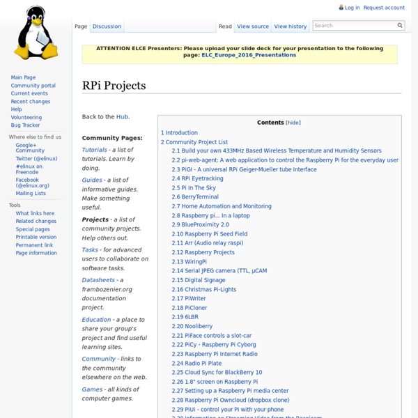 Projects - Rasberry Pi