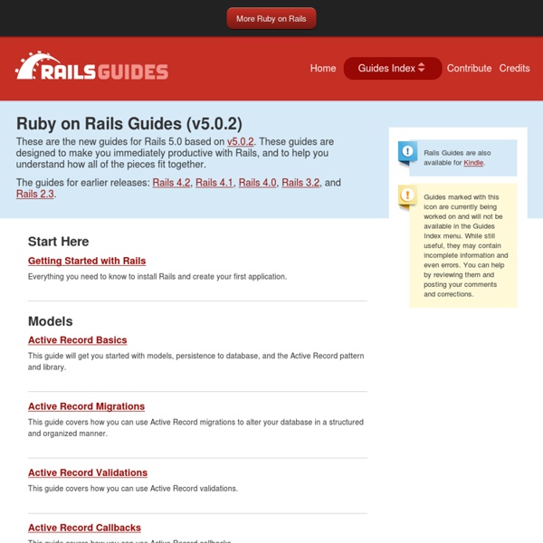 Ruby on Rails Guides