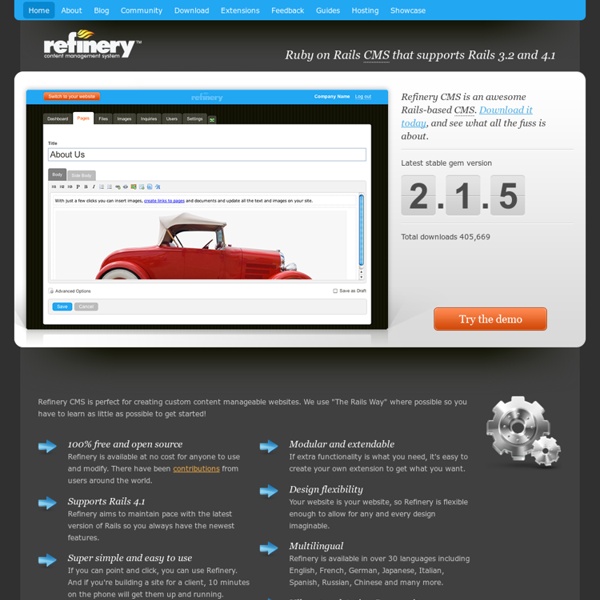 Ruby on Rails CMS that supports Rails 3 - Refinery CMS