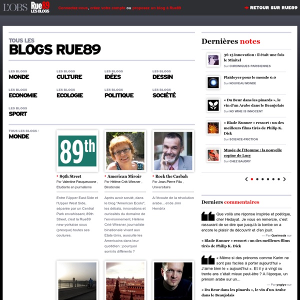 Rue89 Les blogs