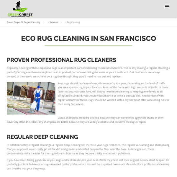 Organic Carpet Cleaning Benefits