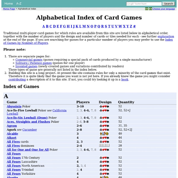 Alphabetical Index