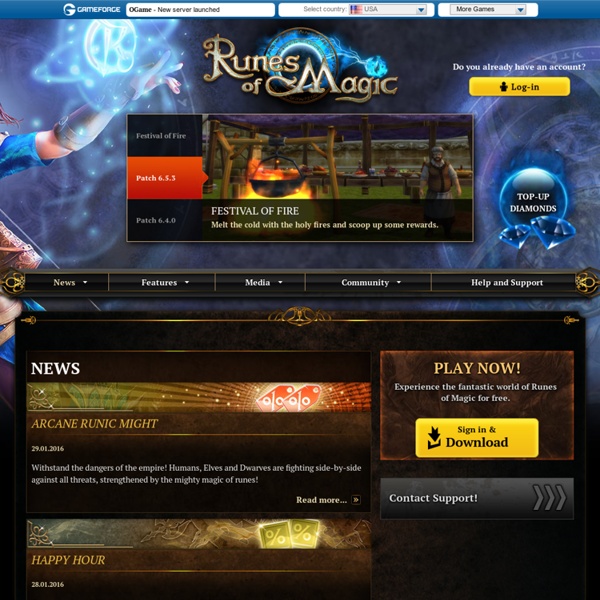 Runes of Magic - Homepage