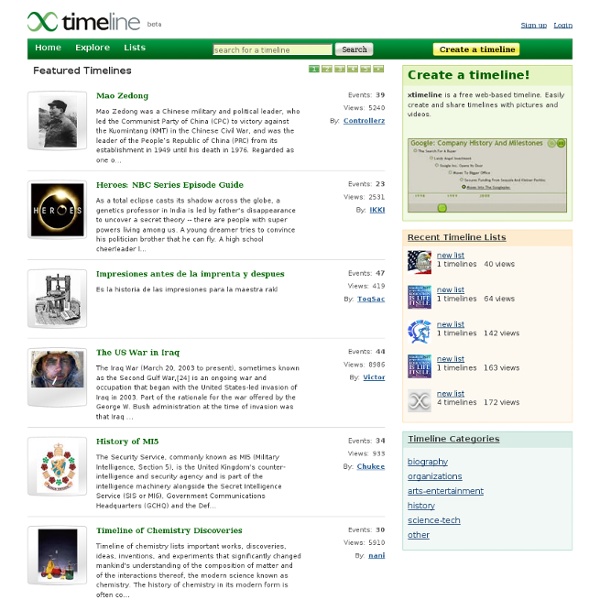 Xtimeline - Explore and Create Free Timelines