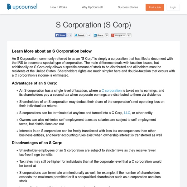 S Corporation - What is an S Corp?