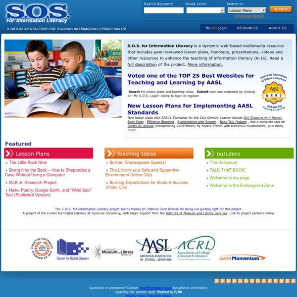 S.O.S. for Information Literacy