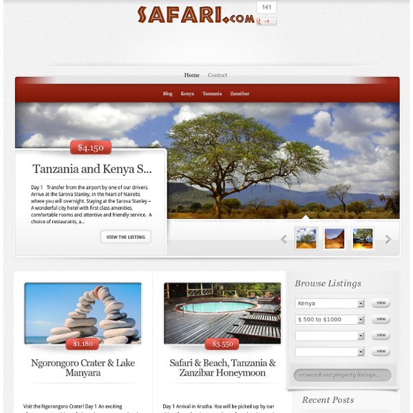 Safari.com Family Safari Holidays Africa Honeymoon