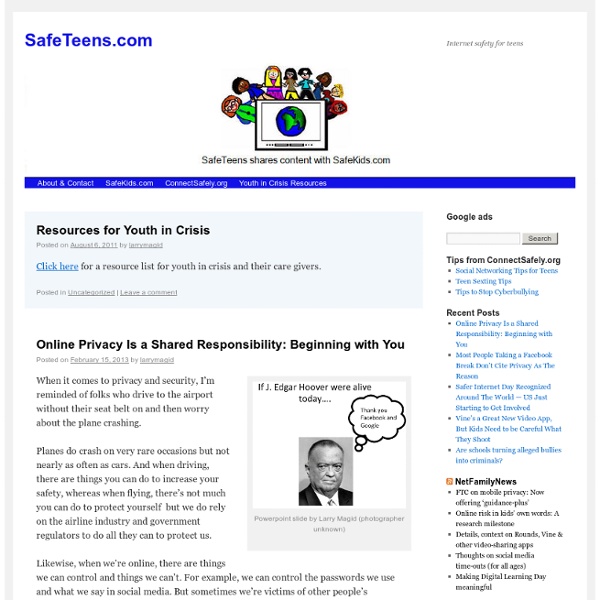 SafeTeens.com #safedchtat #edtech20