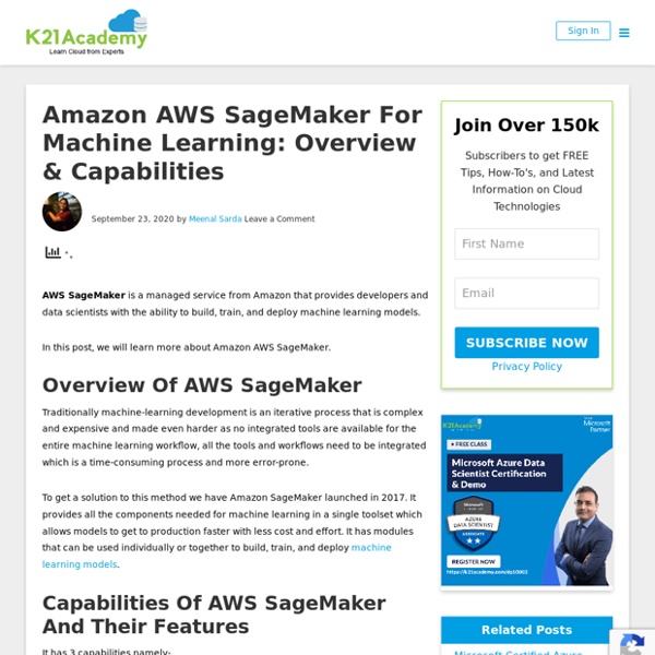 AWS SageMaker (Overview & Capabilities)