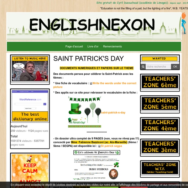 Ressources pour travailler le thème de la Saint Patrick