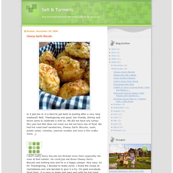 Salt & Turmeric: Cheesy Garlic Biscuits