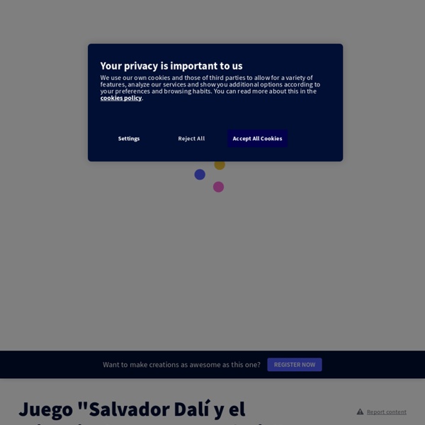 Juego "Salvador Dalí y el misterio de la metamorfosis" by Jérôme Besse on Genially