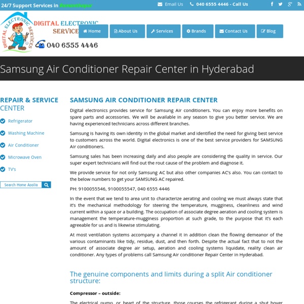 Samsung Air Conditioner Repair Center in Hyderabad
