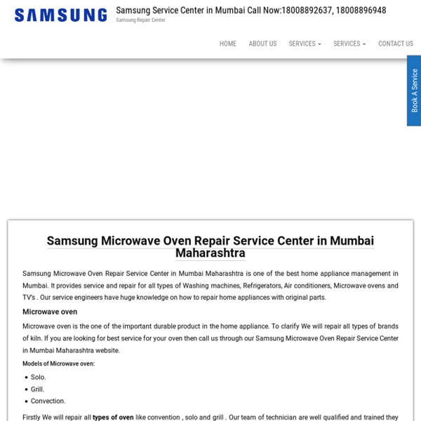 Samsung Microwave Oven Repair Service Center in Mumbai Maharashtra