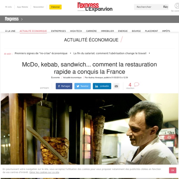 McDo, kebab, sandwich... comment la restauration rapide a conquis la France