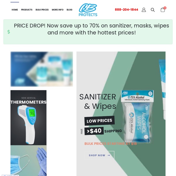 Sanitizing Wipes - Face Masks - Hand Sanitizer - Personal Protective Equipment