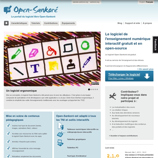 Le portail du logiciel libre Open-Sankoré