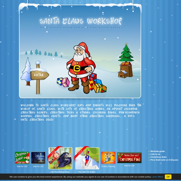 SANTA CLAUS and CHRISTMAS GAMES at SantaGames.Net