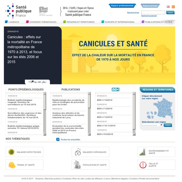 Santé publique France - InVS / Accueil
