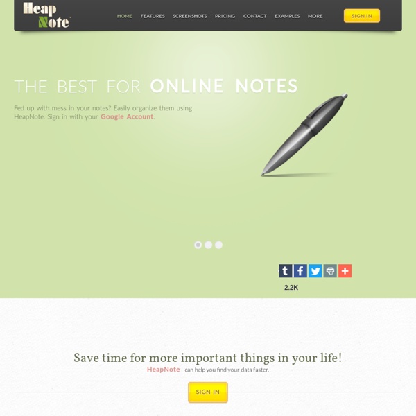 Save online notes - HeapNote