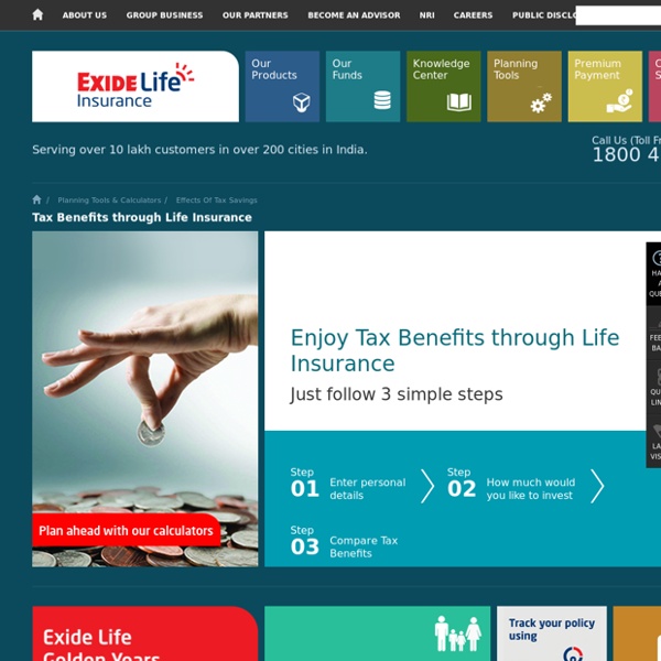 Tax Saving Investments - Exide Life Insurance