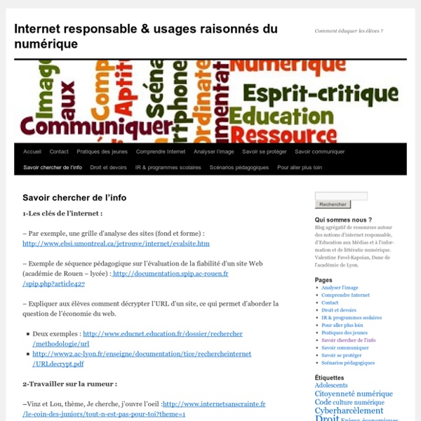 Internet responsable & usages raisonnés du numérique