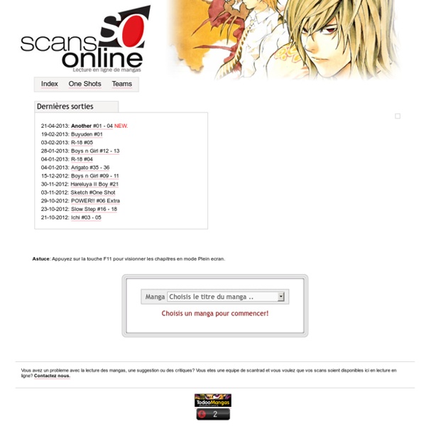 Scans Online - Lecture en ligne de mangas.