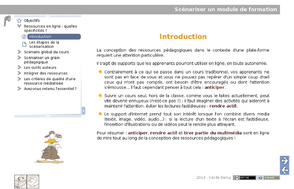 Scénariser un module de formation