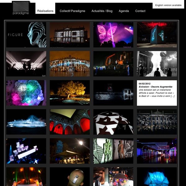 Scénographie, mapping vidéo, installation interactive, motion design…