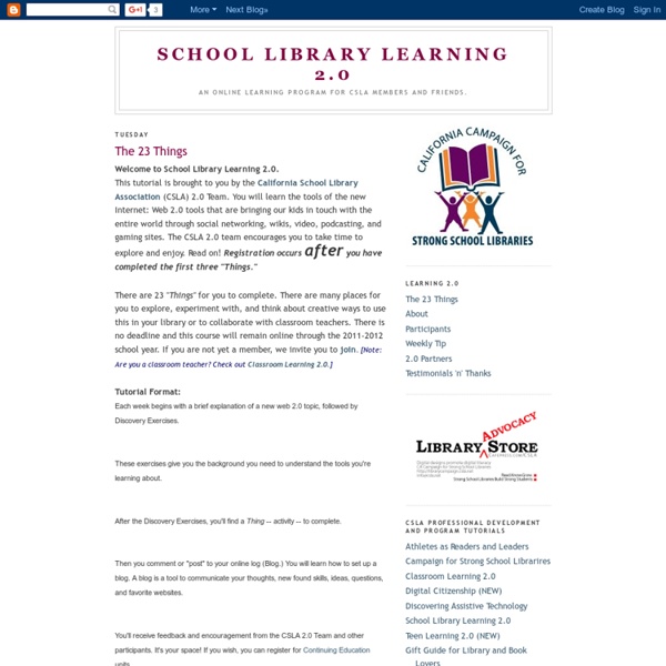 School Library Learning 2.0