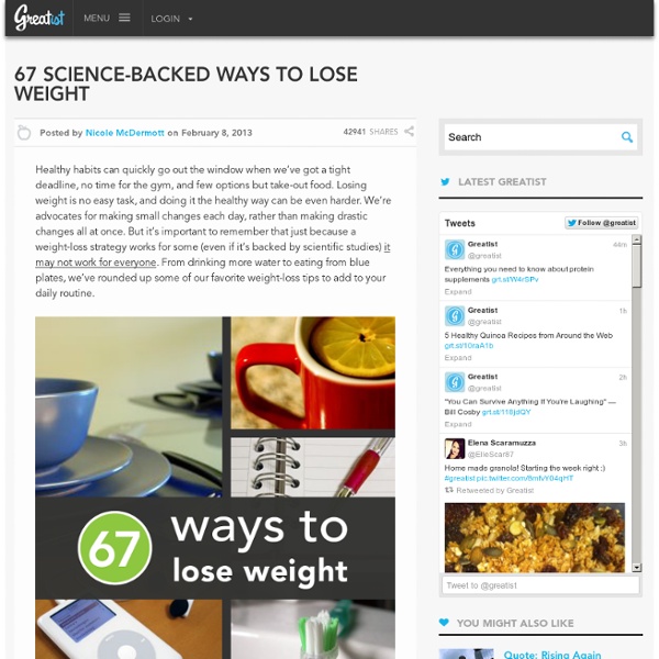 67 Science-Backed Ways to Lose Weight