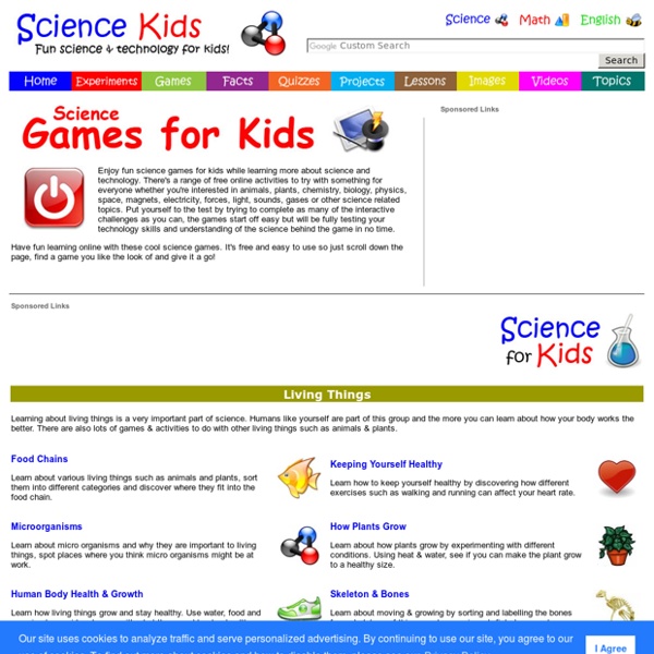 Fun Science Games for Kids - Free Interactive Activities Online