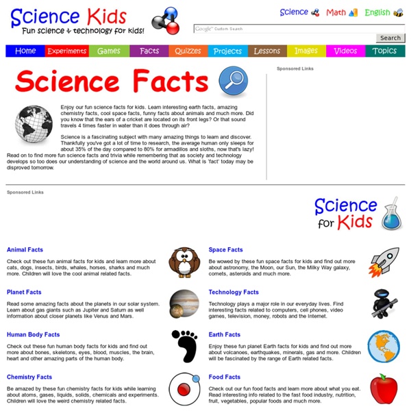 Fun Science Facts for Kids - Interesting Earth, Amazing Chemistry, Cool, Funny, Crazy